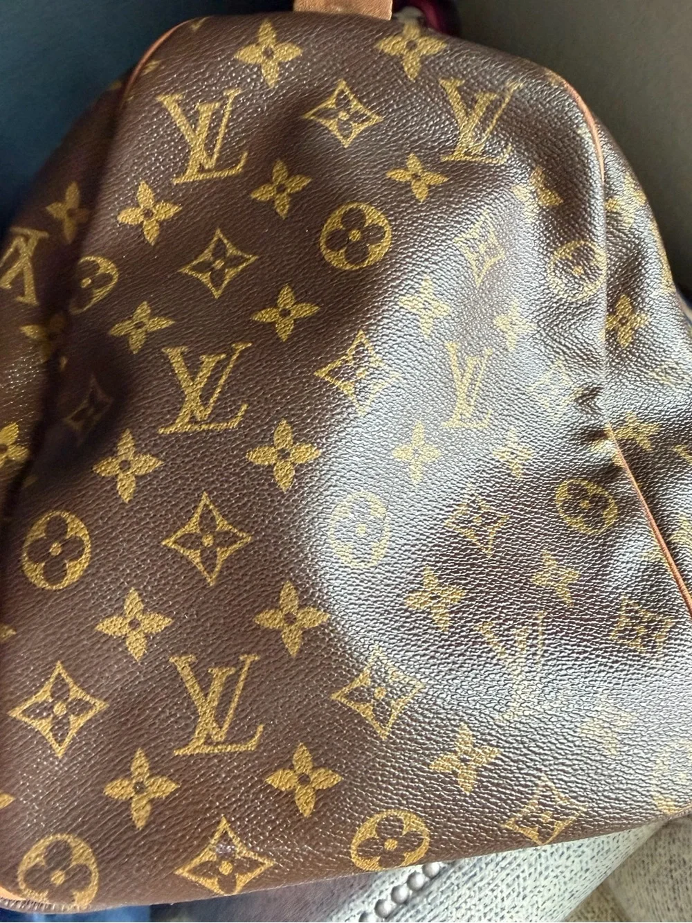Louis Vuitton Monogram Canvas Keepall-Style 45 Travel Bag in Brown